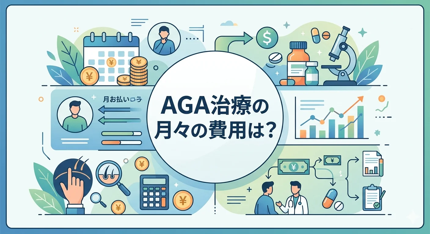 AGA治療の月々の費用は？クリニック・薬局・OTCのコスト比較を薬剤師が解説