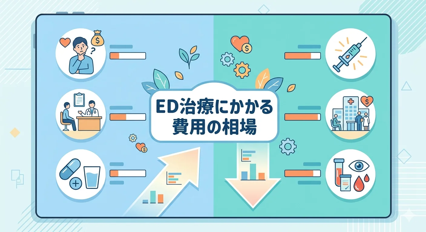 ED治療にかかる費用の相場｜クリニック・薬代・保険適用の有無まで解説