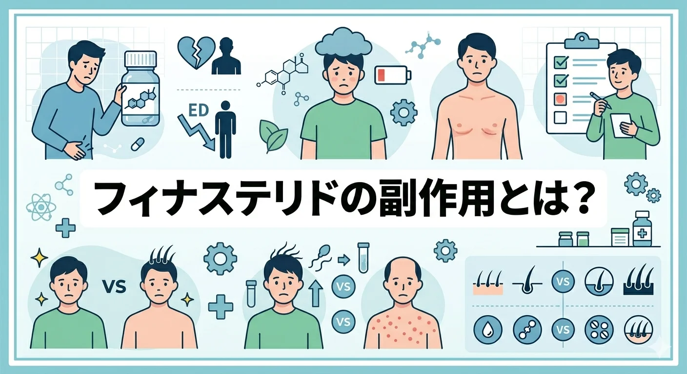 フィナステリドの副作用｜うつ・性機能低下・PFSを薬剤師が正直に解説