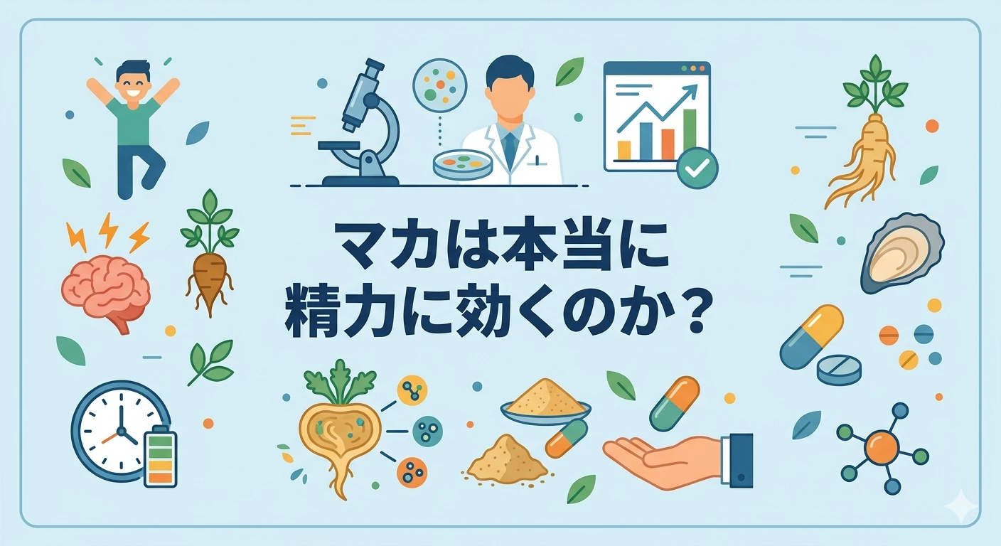 マカは本当に精力に効くのか？薬剤師がエビデンスを正直に評価