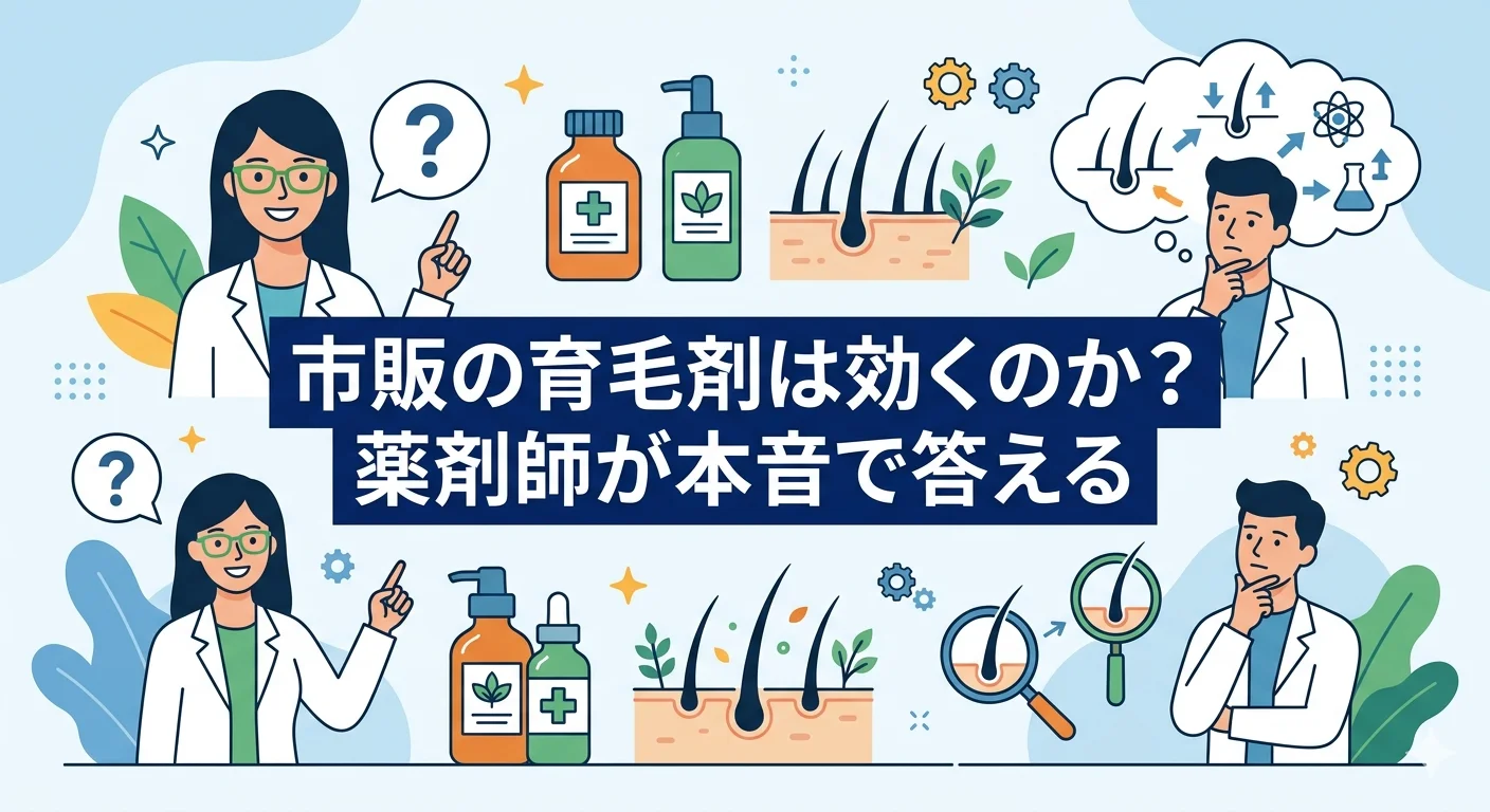 市販の育毛剤は効くのか？薬剤師が本音で答える