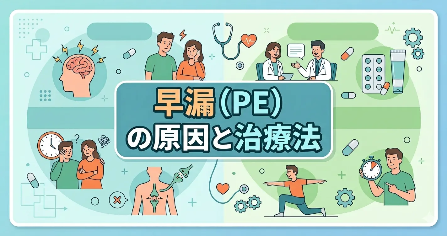 早漏（PE）の原因と治療法｜薬剤師が市販薬・処方薬・クリニックの選択肢を本音解説【2026年版】